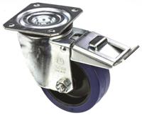 32103bfr LAG Braked Swivel Castor Wheel, 150kg Capacity, 100mm Wheel