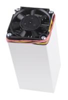 lam-5-100-12 Fischer Elektronik Heatsink, Universal Rectangular Alu with fan, 0.68K/W, 100 x 50 x 50mm, PCB Mount