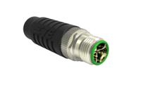 1-2315714-1 TE Connectivity Circular Connector, 8 Contacts, Cable, M12 Connector, Plug, Male, IP67, X-code Series