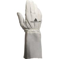 tig15k10 Delta Plus TIG15K Grey Leather Work Gloves, Size 10