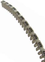 0-381-09 Legrand CAB 3 Clip On Cable Markers, White, Pre-printed "9", 0.15 → 0.5mm Cable, 0 381 09