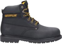 p724621 CAT P724621 Black Steel Toe Capped Unisex Safety Boots, UK 10, EU 44