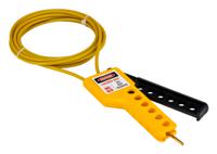 276-142 RS PRO Black, Yellow 6-Lock ABS, Nylon, Steel Cable Lockout