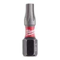 4932430879 Milwaukee Torx Screwdriver Bit, Tx 25 Tip, 25 mm Overall