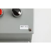 m7-2-7593-wt Brady B-7593 Black on White Polyester Label, 27.00 mm Width, 12.45mm Label Length, 27mm Label Width