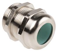 53112534 Lapp SKINTOP Series Nickel Plated Brass Cable Gland, M32 Thread, 11mm min., 21mm max., IP68