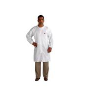 4440zl 3M White Unisex Visitor Coat, L
