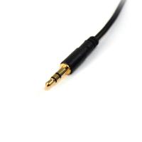 mu15mms StarTech.com Male 3.5mm Stereo Jack to Male 3.5mm Stereo Jack Aux Cable, Black, 4.6m MU15MMS