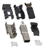 1-2201855-1 TE Connectivity Cable Mount Mini I/O Connector Plug, 8 Way, Shielded