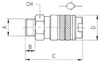 187-8788 RS PRO Brass Female Quick Air Coupling, G 1/4 Male Threaded