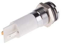 703-9055 RS PRO White Panel Mount Indicator, 6 → 36V dc, 14mm Mounting Hole Size, Solder Tab Termination, IP67