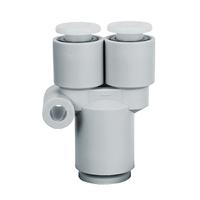 kgu04-06 SMC KG Series Union Y, Push In 4 mm to Push In 6 mm, Tube-to-Tube Connection Style, KGU04-06