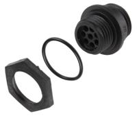 px041208s Bulgin Circular Connector, 8 Contacts, Front, Miniature Connector, Socket, Female, IP68, Buccaneer 400 Series