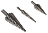 05332 EXACT 3-Piece Step Drill Bit Set for Metal, 30mm Max, 4mm Min, HSS Bits