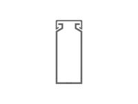 1set411010r0000 PVC Cable Trunking Accessory, 25 x 60mm