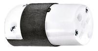 hbl5669c Hubbell USA Mains Connector, 15A Black, Cable Mount Nylon Screw, 250 V