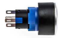 175-8279 RS PRO Illuminated Push Button Switch, Panel Mount, 22.2mm Cutout, SPDT, Blue LED, 250V ac, IP65