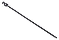 185-8670 RS PRO Cable Tie, Releasable, 230mm x 5 mm, Black Polyester Coated Stainless Steel, Pk-100