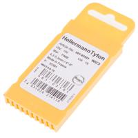 561-03101-wic3-0-9-pa66-ye HellermannTyton WIC3 Snap On Cable Markers, Yellow, Pre-printed "0 → 9", 4.3 → 5.3mm Cable, 561-03101