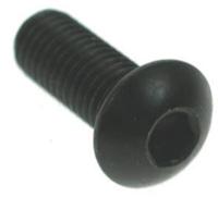 193-3405 RS PRO Black, Self-Colour Steel Hex Socket Button Screw, ISO 7380, M10 x 25mm