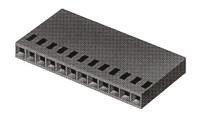 1-87499-2 TE Connectivity, AMPMODU MOD IV Female Connector Housing, 2.54mm Pitch, 6 Way, 1 Row