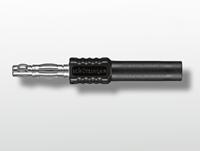 brst-7922-ni-sw Schutzinger Black, Male Test Connector Adapter and Nickel Plated