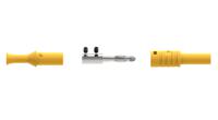 1065-j Electro PJP Yellow Male Banana Plug, Screw Termination, 36A, 1kV