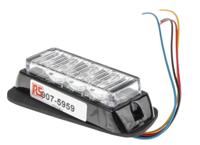 907-5959 RS PRO Red Flashing Light Module, 12 V dc, 24 V dc, Surface Mount, Wall Mount, LED Bulb, IP67