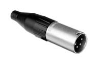 ac4m Amphenol Industrial Cable Mount XLR Connector, Male, IP40, 133 V, 4 Way, Silver Plating