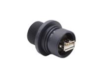pxp6042aa Bulgin Straight, Panel Mount, Socket- Single Port Type A to A 2.0 IP66, IP68, IP69K USB Connector