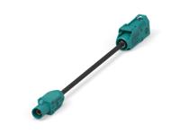 2081377-1 TE Connectivity 2081377 Male Female Jack Coaxial Cable, Black, 300 mm