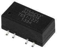 tes-1-1221 TRACOPOWER TES 1 DC-DC Converter, ±5V dc/ ±100mA Output, 10.8 → 13.2 V dc Input, 1W, Surface Mount, +85°C Max