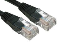 240-6303 RS PRO, 1m Cat6, Black RJ45 to Male RJ45 Male, U/UTP Unshielded, Terminated PVC Sheath