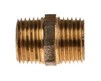 297-2250 RS PRO Brass Pipe Fitting, Straight Threaded Nipple, Male BSPT 1/2in to Male BSPT 1/2in