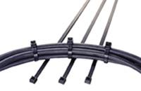 111-01960-t18r-pa66w-bk HellermannTyton Cable Tie, Inside Serrated, 100mm x 2.5 mm, Black Polyamide 6.6 (PA66), Pk-100