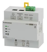 48290221 Socomec Serial Device Server, 2 Ethernet Port, 1 Serial Port, RS485 Interface, 115.2kbit/s Baud Rate