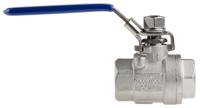 764-4269 RS PRO Stainless Steel Full Bore, 2 Way, Ball Valve, Threaded, BSPP 3/4in