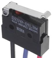 d2sw-01l3m Omron Simulated Roller Lever Micro Switch, Pre-wired Terminal, 100 mA @ 30 V dc, SPDT, IP67