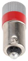 210-901 RS PRO Red LED Indicator Lamp, 24V dc, BA9s Base, 10mm Diameter, 110/105mcd