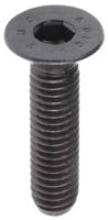 281-524 RS PRO Black, Self-Colour Steel Hex Socket Countersunk Screw, DIN 7991, M6 x 25mm