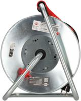 1207941 brennenstuhl 25m 4 Socket Type E - French Cable Reel Open Reel, 230 V, IP44