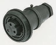px0732s Bulgin Circular Connector, 3 Contacts, In-Line, Standard Connector, Socket, Female, IP68, Standard Buccaneer Series