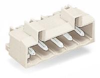 721-465001-040 WAGO 721 Series Angled Through Hole Header, 5 Contact(s), 5 mm Pitch, 1 Row, Shrouded