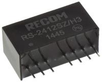 rs-2412szh3 Recom RS DC-DC Converter, 12V dc/ 166mA Output, 9 → 36 V dc Input, 2W, Through Hole, +75°C Max Temp -40°C Min
