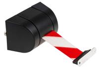 897m-33-33-d3-mte Tensator Red & White Retractable Barrier, 4.6m, Red, White Tape