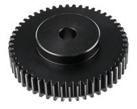 521-6676 RS PRO Steel 50 Teeth Spur Gear, 2 Module, 15mm Bore Diam, 100mm Pitch Diam, 55mm Hub Diam