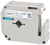 mk233bz Brother Blue on White Label Printer Tape, 8 m Length, 12 mm Width