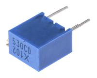 3266x-1-102lf 1kΩ, Through Hole Trimmer Potentiometer 0.25W Side Adjust Bourns, 3266