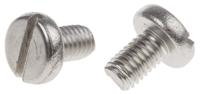 914-1602 RS PRO Slot M6 Pan A2 304 Stainless Steel Machine Screws DIN 85 x 10.0mm