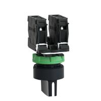 xb5ad53 3 positions 45° Rotary Switch, 600 V ac/dc, 6 A ac, 550 mA dc, Handle, Spring Return
